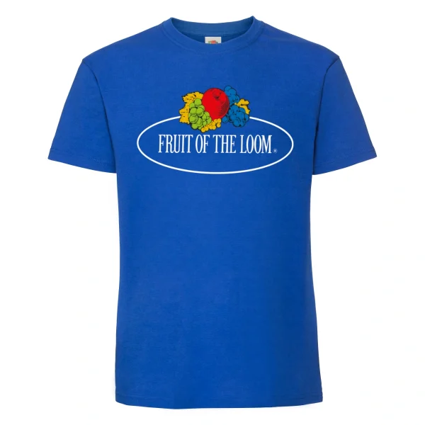 FRUIT OF THE LOOM - חולצת טי קצרה גברים Vintage Premium Logo – 11-422-A-51 – כחול-רויאל – 1