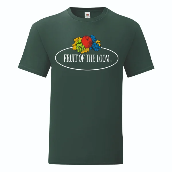 FRUIT OF THE LOOM - חולצת טי קצרה גברים Vintage Logo – 11-430-A-TM – ירוק – 1