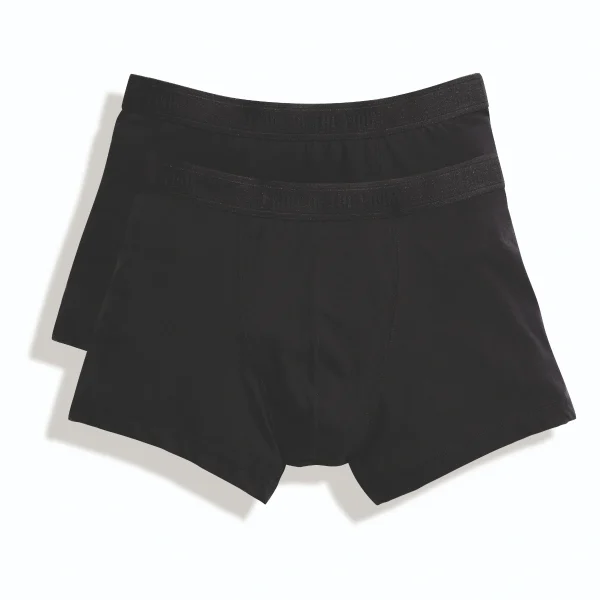 FRUIT OF THE LOOM - מארז 2 תחתוני בוקסר Classic Shorty – 67-020-7-36 – שחור – 2